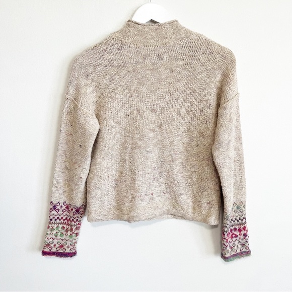 Anthropologie PILCRO Drew Fair Isle Surplice Sweater XS - Picture 8 of 14